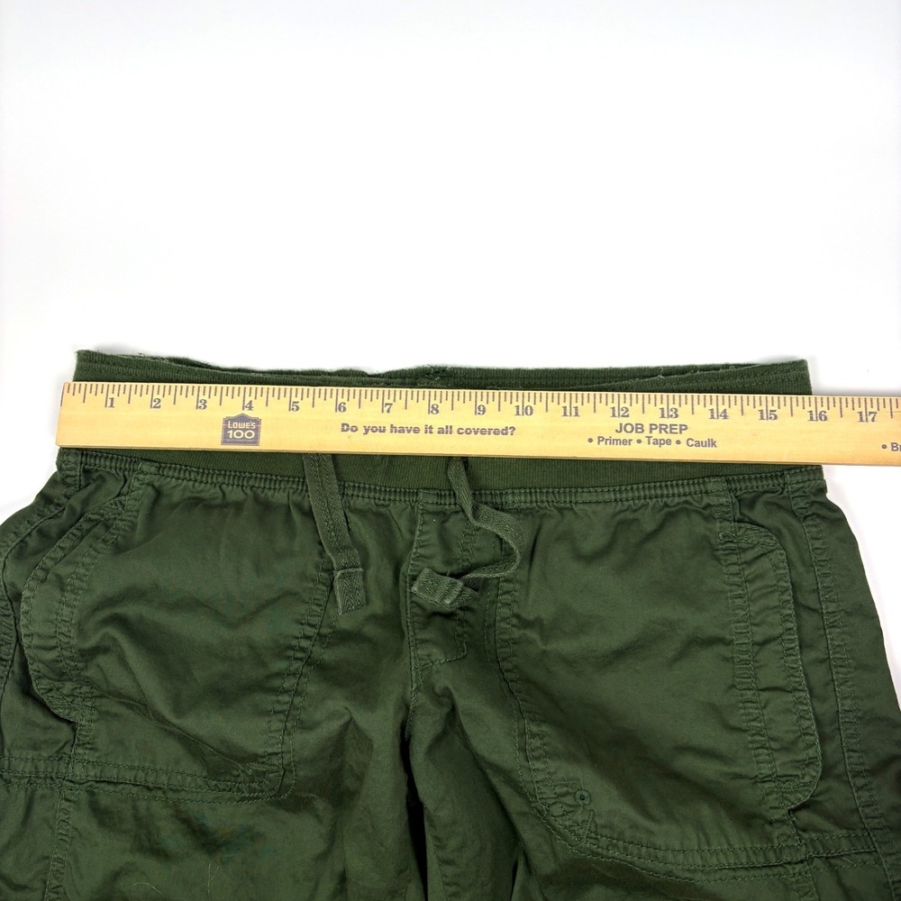 VTG Y2K Bitten by Sarah Jessica Parker Drawstring Capri Joggers Womens Sz 8 Grn - Picture 4 of 13